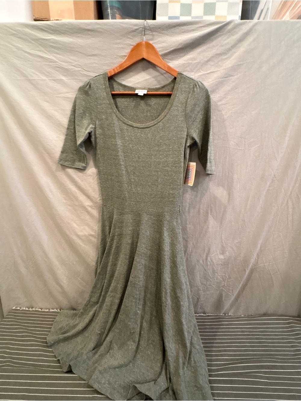 LuLaRoe Olive Scoop Neck Maxi Dress
